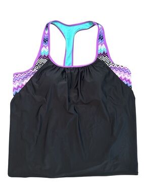 ZeroXposur 2 in 1 Tankini Swim Top  Size 22W